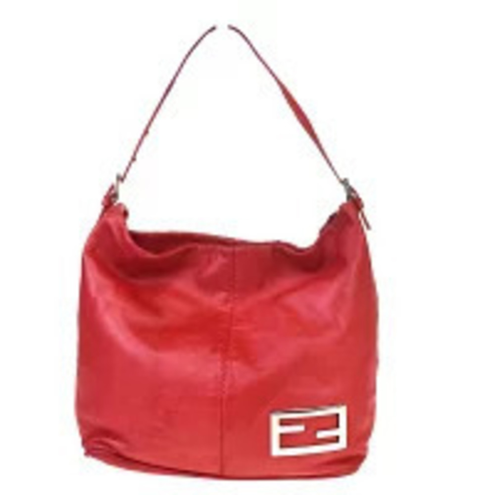 Fendi Mamma Baguette handbag prominent Red